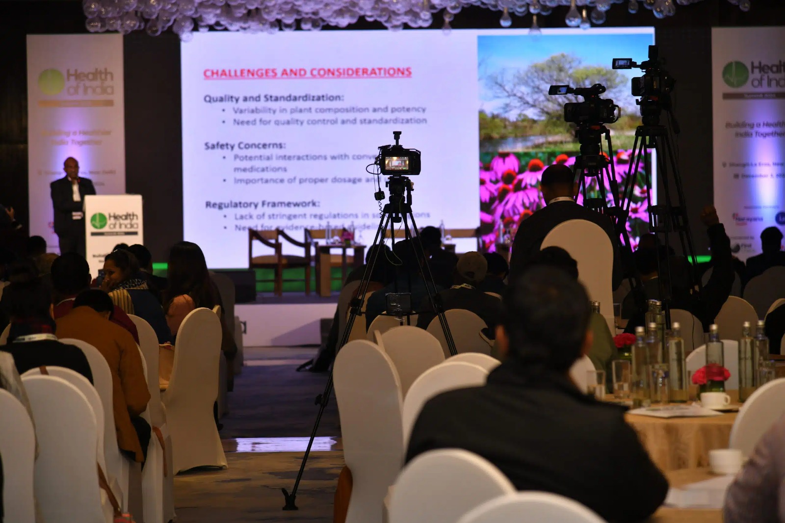 Audience and stage at Health of India Summit 2024